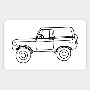 4 x 4 car Minimal Car Design Off Road Magnet